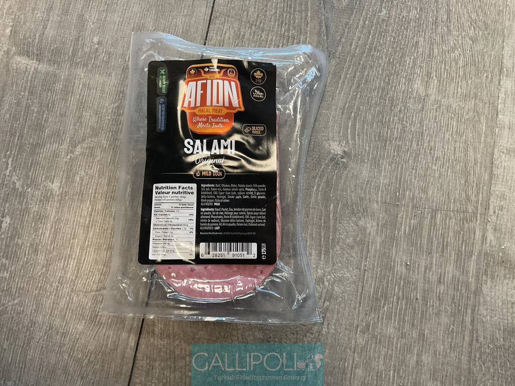 Afion Salami Sliced 175g – Savory Deli Meat-Gallipoli Grocery