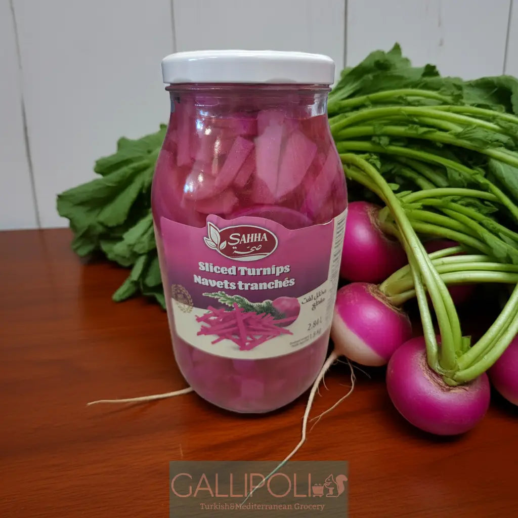 Pickled Rturnip Sahha Pickled Sliced Turnip-MIDDLE EASTERN TASTE-Gallipoli Grocery
